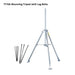 weather station mounting tripod with lag bolts