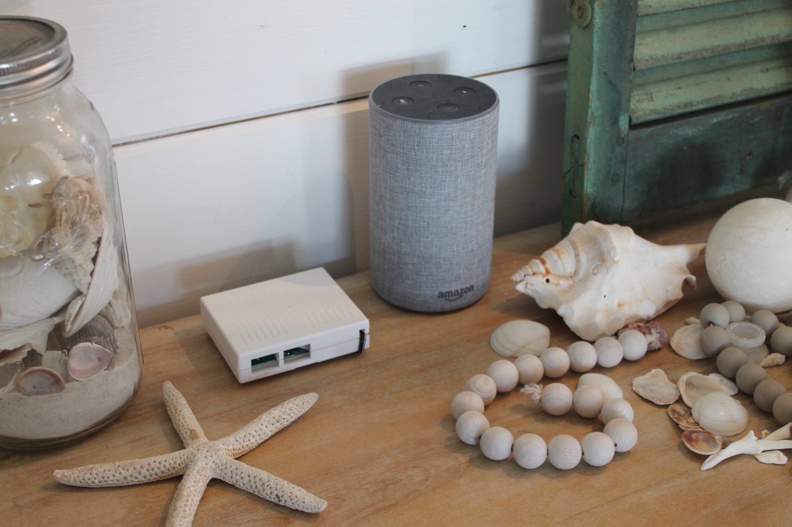 AirLink professional air quality monitor connected to Alexa